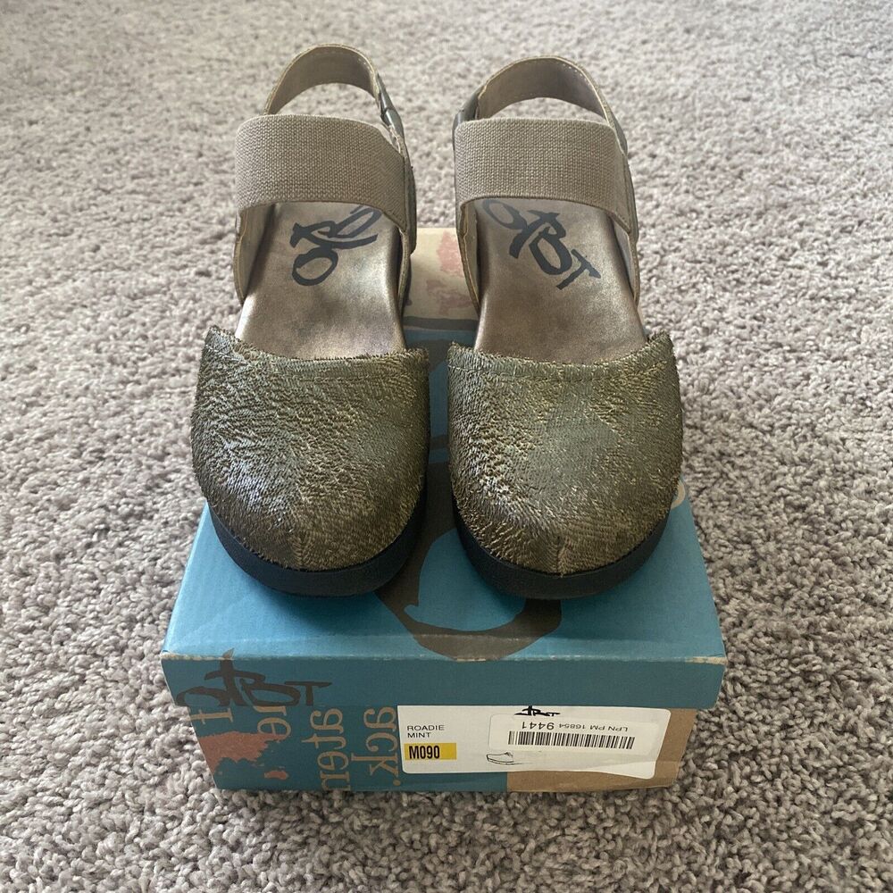 Jambu Roadie Mint Eco Green Black Ankle Women's Size 9 Used 18F935 With Box